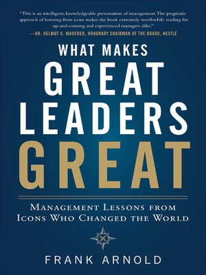 cover image of What Makes Great Leaders Great